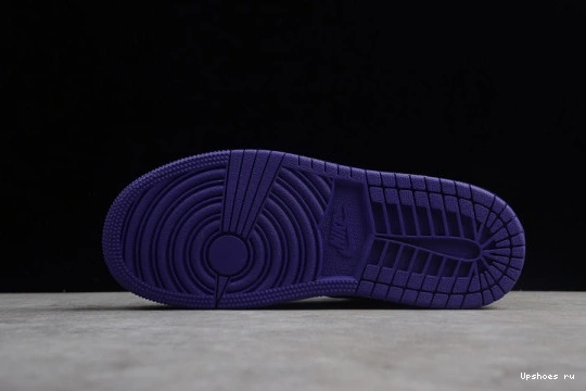 1 Kid 'Court Retro High Air Jordan 555088-501 555088-501 Purple' Kids  OG 0604